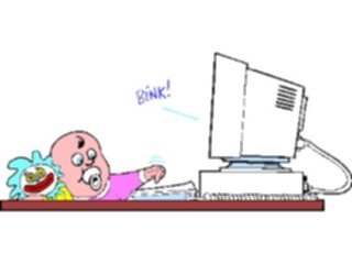 Sticker Custom Preview Image #046250 Computers Cartoons Computer Baby