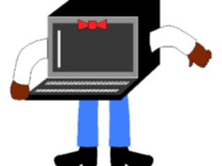 Sticker Custom Preview Image #046256 Computers Cartoons Computer Body