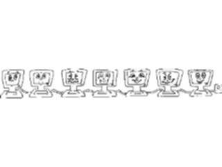 Sticker Custom Preview Image #046258 Computers Cartoons Computer Border1