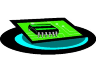 Sticker Custom Preview Image #046262 Computers Cartoons Computer Chip