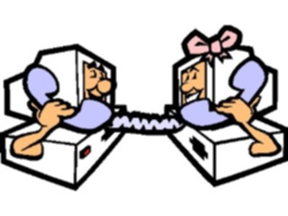 Sticker Custom Preview Image #046267 Computers Cartoons Computer Communication