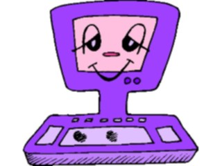 Sticker Custom Preview Image #046275 Computers Cartoons Computer Drowsy