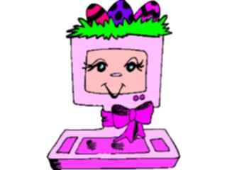 Sticker Custom Preview Image #046277 Computers Cartoons Computer Easter