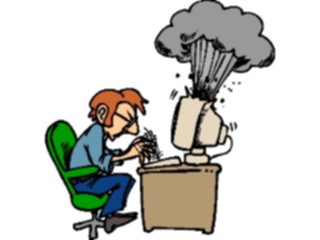 Sticker Custom Preview Image #046279 Computers Cartoons Computer Explosion