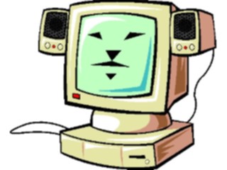 Sticker Custom Preview Image #046281 Computers Cartoons Computer Face