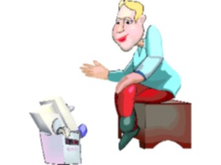 Sticker Custom Preview Image #046284 Computers Cartoons Computer Friends