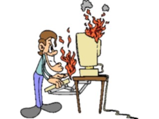 Sticker Custom Preview Image #046286 Computers Cartoons Computer Frustration2