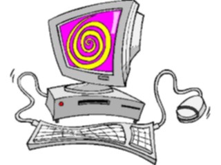 Sticker Custom Preview Image #046287 Computers Cartoons Computer Gone Crazy