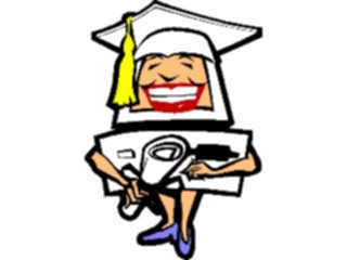 Sticker Custom Preview Image #046288 Computers Cartoons Computer Graduate