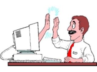 Sticker Custom Preview Image #046416 Computers Cartoons High Five4