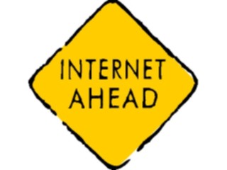 Sticker Custom Preview Image #046425 Computers Cartoons Internet Ahead