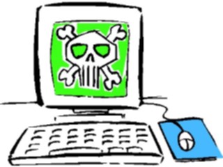 Sticker Custom Preview Image #046557 Computers Cartoons Virus1