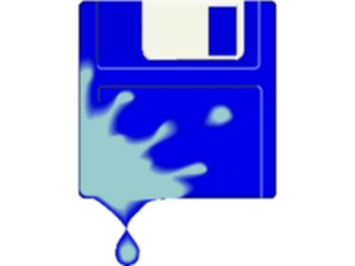 Sticker Custom Preview Image #046711 Computers Media3inch Disk Melting