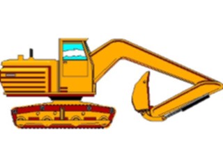 Sticker Custom Preview Image #048279 Construction Backhoe1