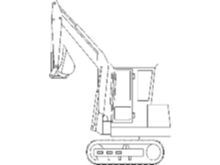 Sticker Custom Preview Image #048280 Construction Backhoe2