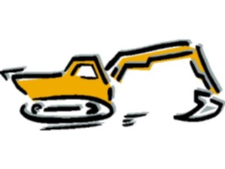 Sticker Custom Preview Image #048282 Construction Backhoe4