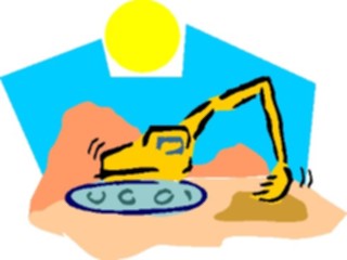 Sticker Custom Preview Image #048284 Construction Backhoe6