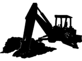 Sticker Custom Preview Image #048285 Construction Backhoe7