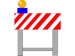 Sticker Custom Preview Image #048287 Construction Barricade1