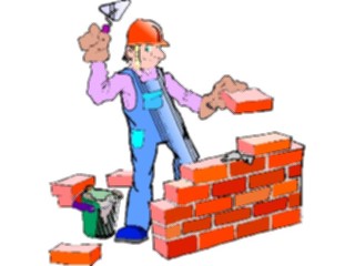 Sticker Custom Preview Image #048307 Construction Brick Laying03