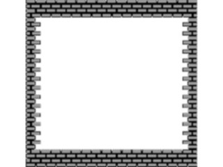 Sticker Custom Preview Image #048319 Construction Brick Wall Frame