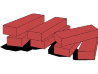 Sticker Custom Preview Image #048320 Construction Bricks