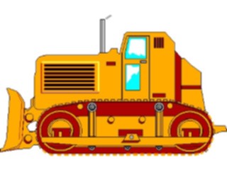 Sticker Custom Preview Image #048328 Construction Bulldozer04