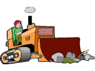 Sticker Custom Preview Image #048347 Construction Bulldozer23