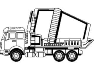 Sticker Custom Preview Image #048375 Construction Cement Truck1