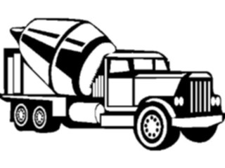 Sticker Custom Preview Image #048377 Construction Cement Truck3