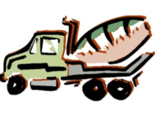 Sticker Custom Preview Image #048378 Construction Cement Truck4