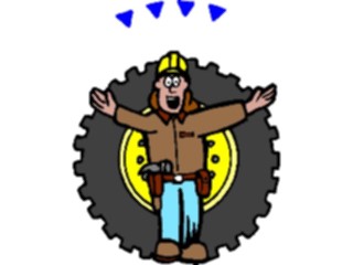 Sticker Custom Preview Image #048411 Construction Construction Worker18