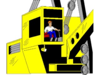 Sticker Custom Preview Image #048430 Construction Crane Operator