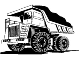 Sticker Custom Preview Image #048443 Construction Dump Truck04