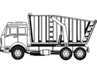 Sticker Custom Preview Image #048446 Construction Dump Truck07