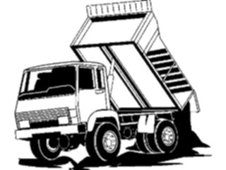 Sticker Custom Preview Image #048447 Construction Dump Truck08