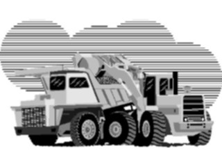 Sticker Custom Preview Image #048471 Construction End Loader Truck