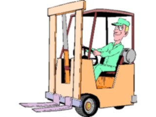 Sticker Custom Preview Image #048507 Construction Forklift Operator2