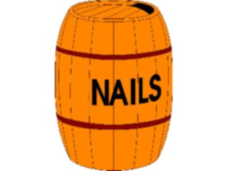 Sticker Custom Preview Image #048589 Construction Nail Keg