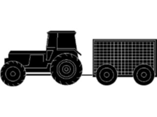 Sticker Custom Preview Image #048641 Construction Tractor