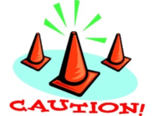 Sticker Custom Preview Image #048644 Construction Traffic Cones