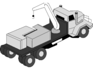 Sticker Custom Preview Image #048655 Construction Truckwith Crane