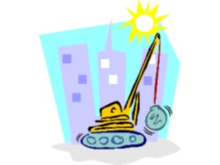 Sticker Custom Preview Image #048689 Construction Wrecking Ball3