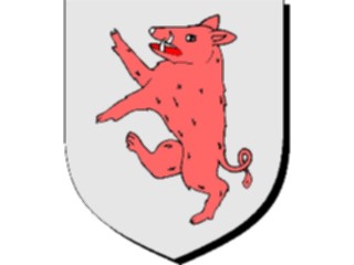 Sticker Custom Preview Image #048719 Crests Emblems Animals Boar Rampant