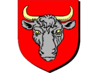 Sticker Custom Preview Image #048724 Crests Emblems Animals Bull Head2