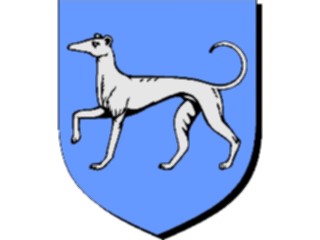 Sticker Custom Preview Image #048765 Crests Emblems Animals Greyhound Passant