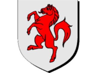 Sticker Custom Preview Image #048792 Crests Emblems Animals Horse Rampant1