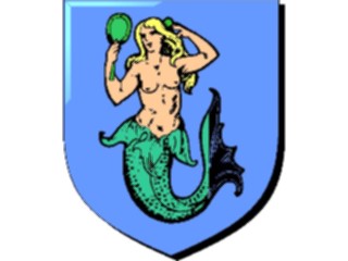 Sticker Custom Preview Image #048848 Crests Emblems Animals Mermaid