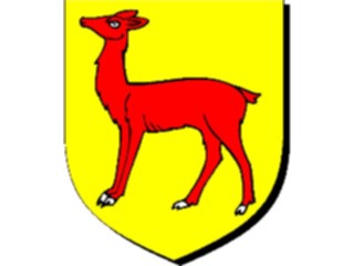 Sticker Custom Preview Image #048888 Crests Emblems Animals Stag Hind