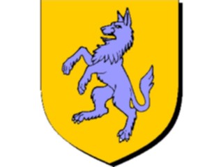 Sticker Custom Preview Image #048912 Crests Emblems Animals Wolf Rampant1